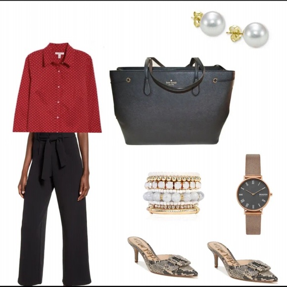 Red Button Down Shirt - Picture 4 of 4